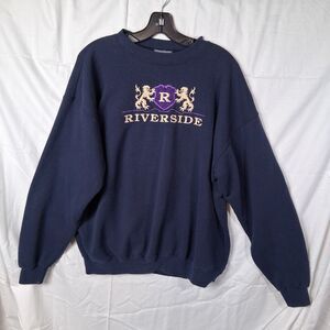 Vtg Made In USA Class Act Riverside Sweater Mens Size L XL